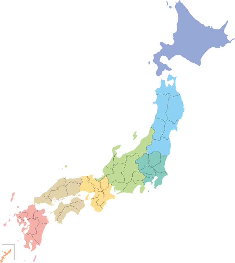 全国のティーバイティーガレージ対応エリアマップ